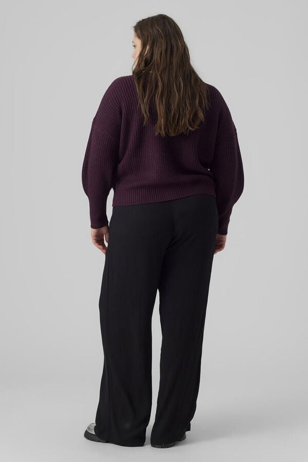 Cortefiel Cardigan de malha malha plus size Roxo