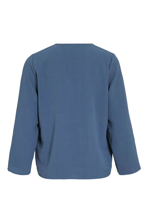Vila blusa manga 3/4 Azul