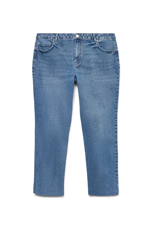 Vero Moda Curve Pantal&oacute;n vaquero de corte recto talla grande Azul
