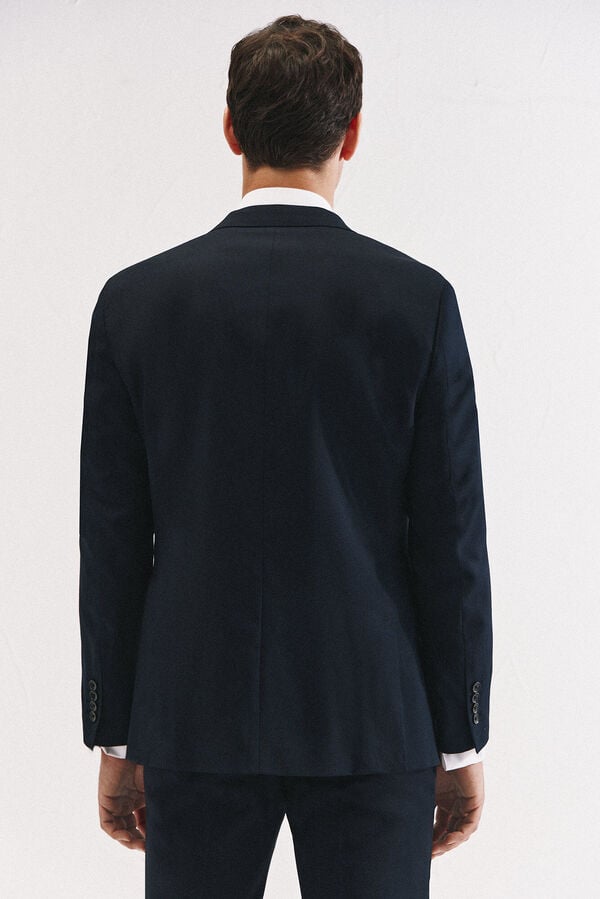 Cortefiel Navy blue slim fit blazer Navy