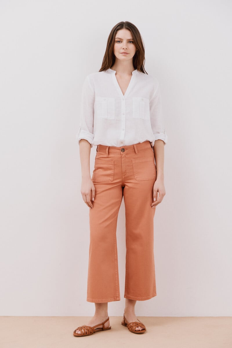 Cortefiel Jeans marine bolsillos tencel