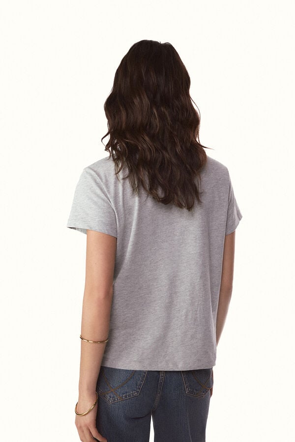 Slowlove Camiseta slowlove mariposa Cinzento