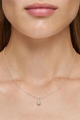 Tous Collar de plata y perla Icon Pearl Gris