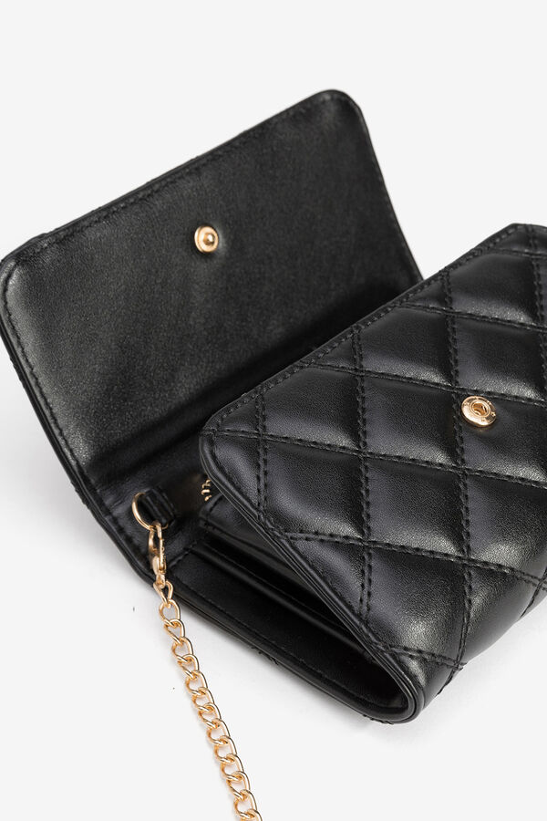 Vilanova Carteira transversal acolchoada Preto