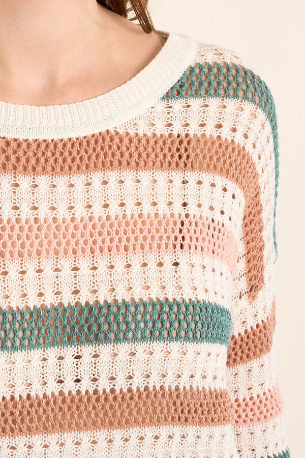 Molly Bracken Camisola de manga comprida &agrave;s riscas Multicolorido