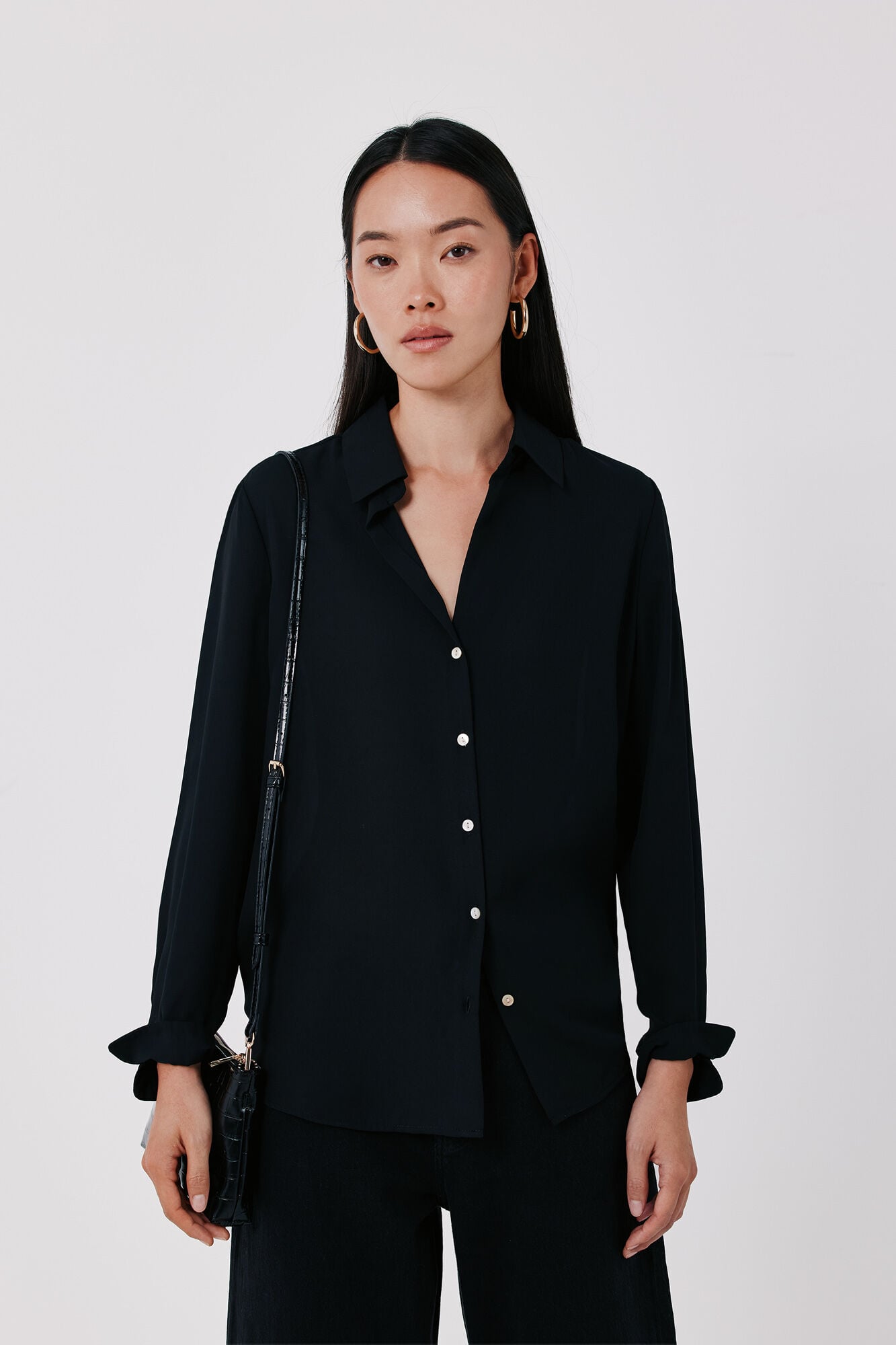 Cortefiel Crepe fluid shirt