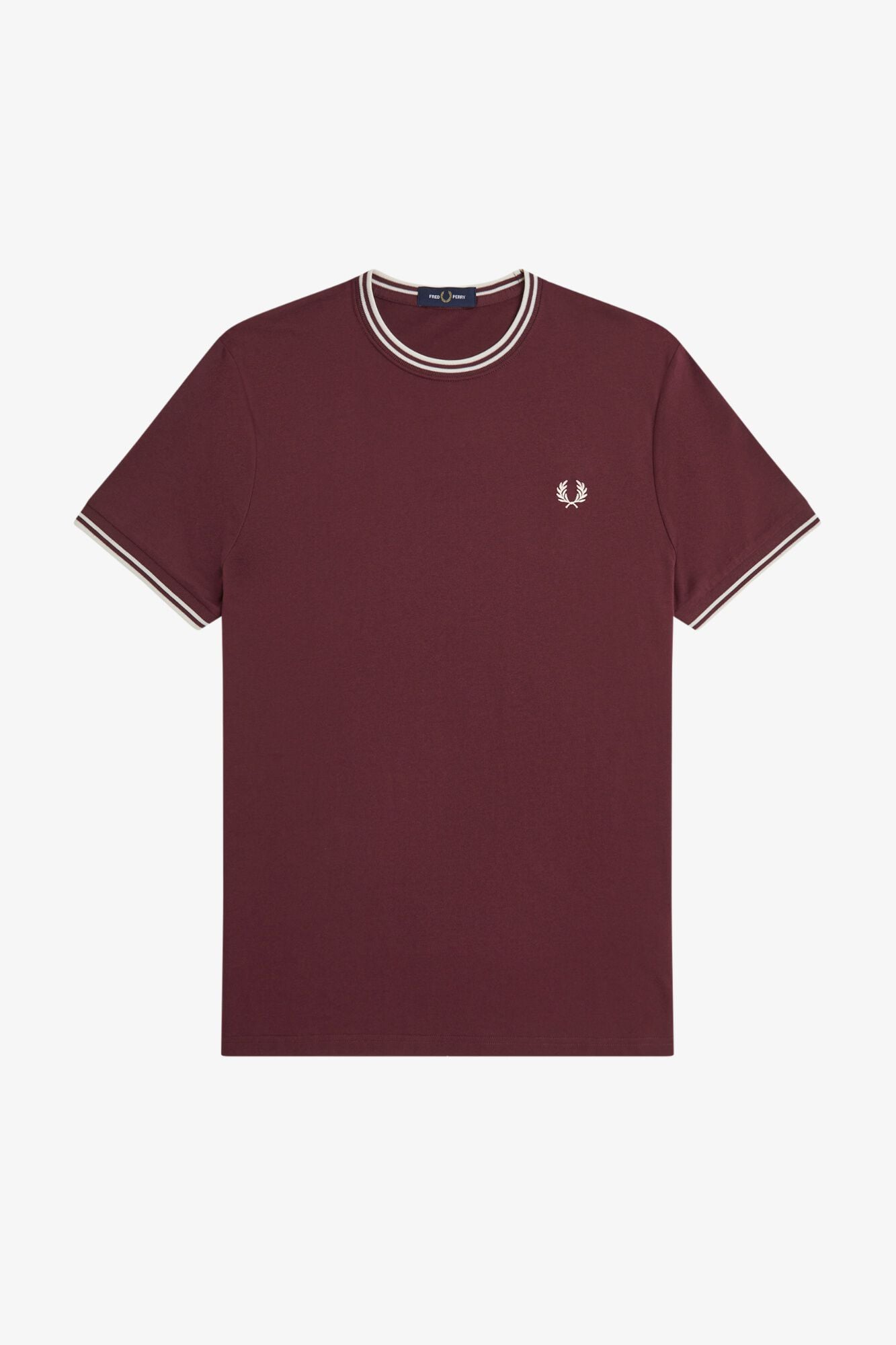 Fred Perry T-shirt lisa de manga curta