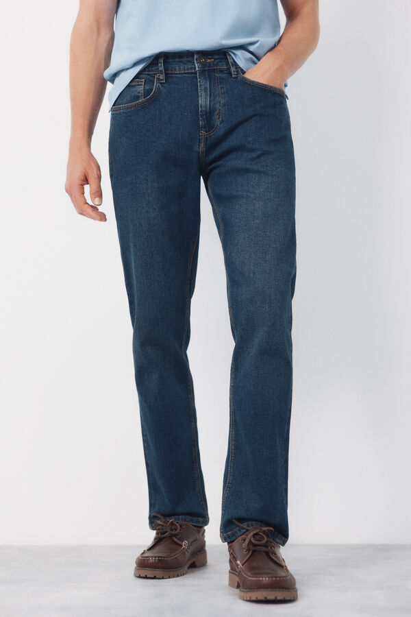Cortefiel Regular fit jeans Blue