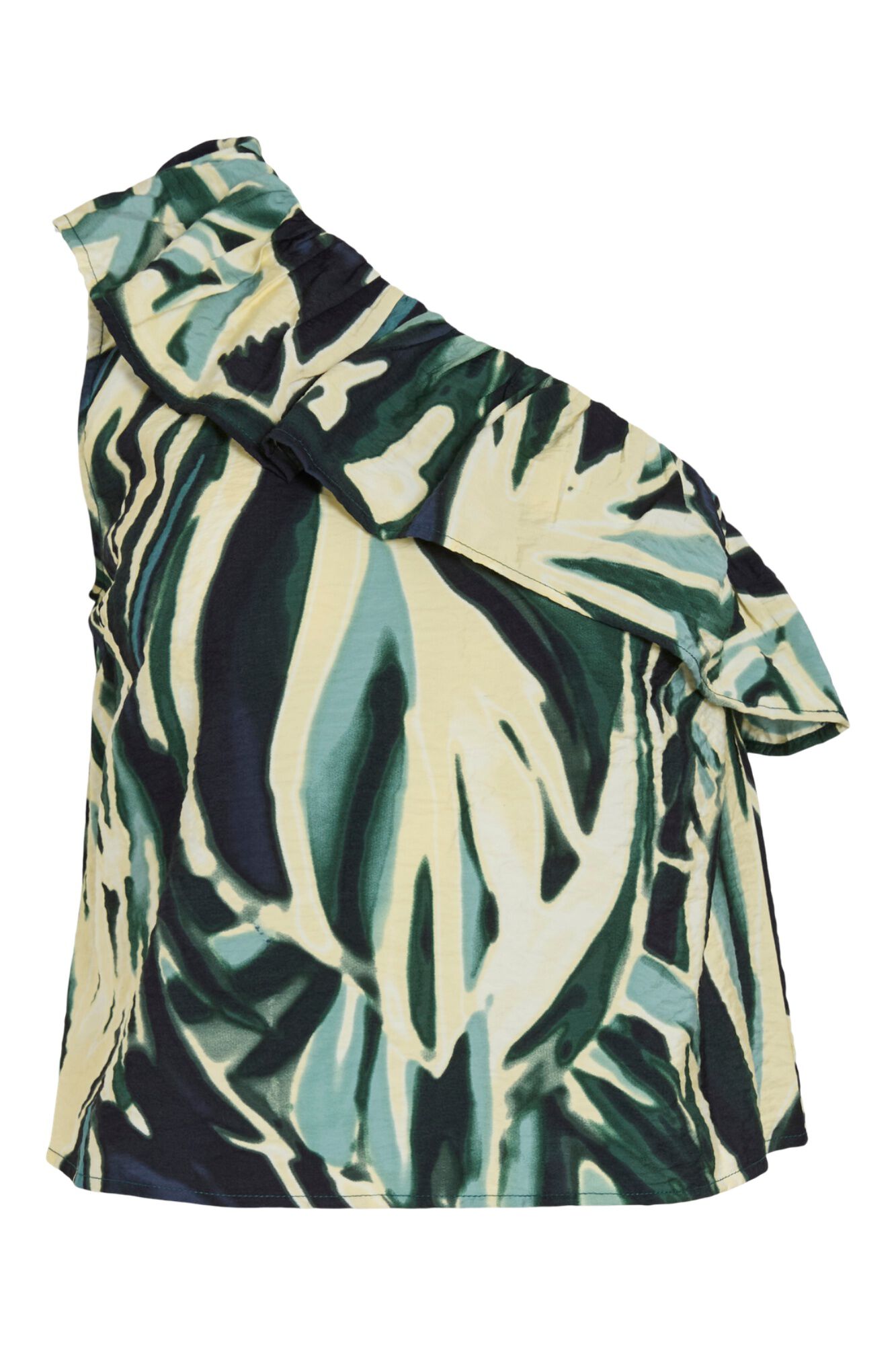 Vila Top com folho estampado em viscose