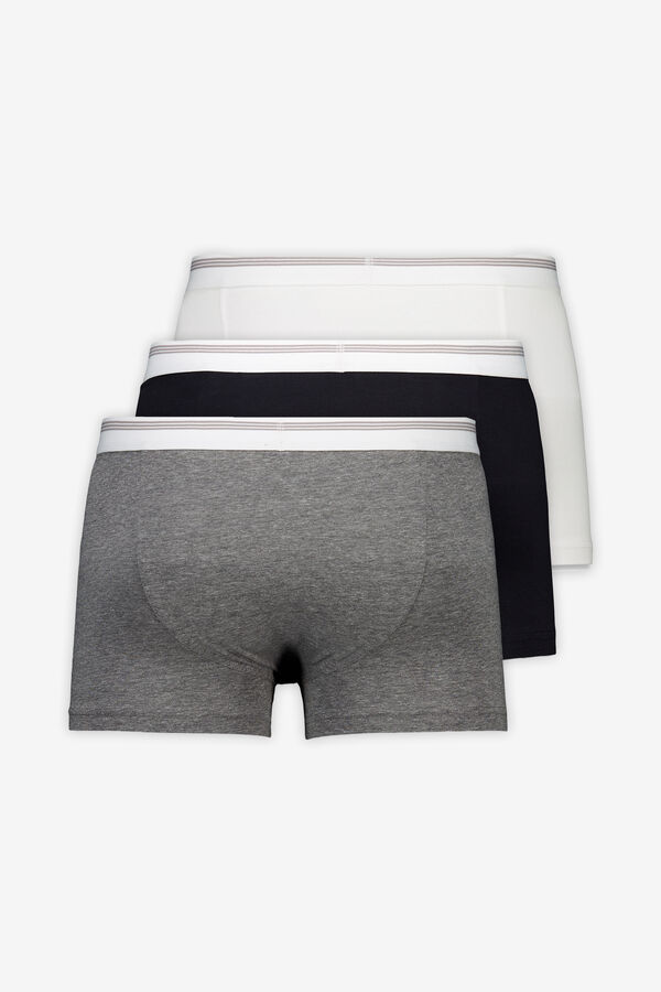 Cortefiel 3-pack jersey-knit boxers Black