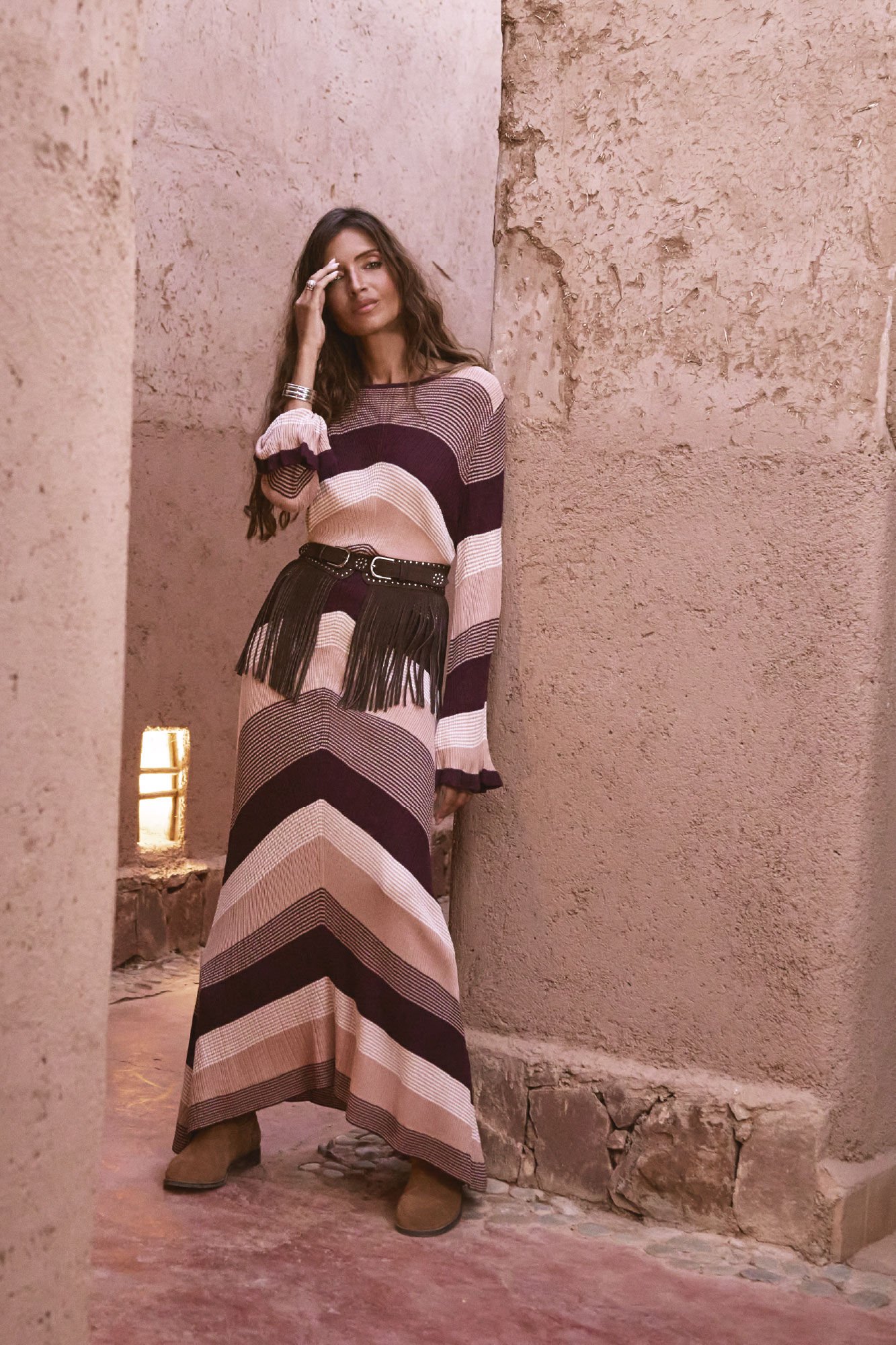 Slowlove Cinto de cintura alta com efeito pele