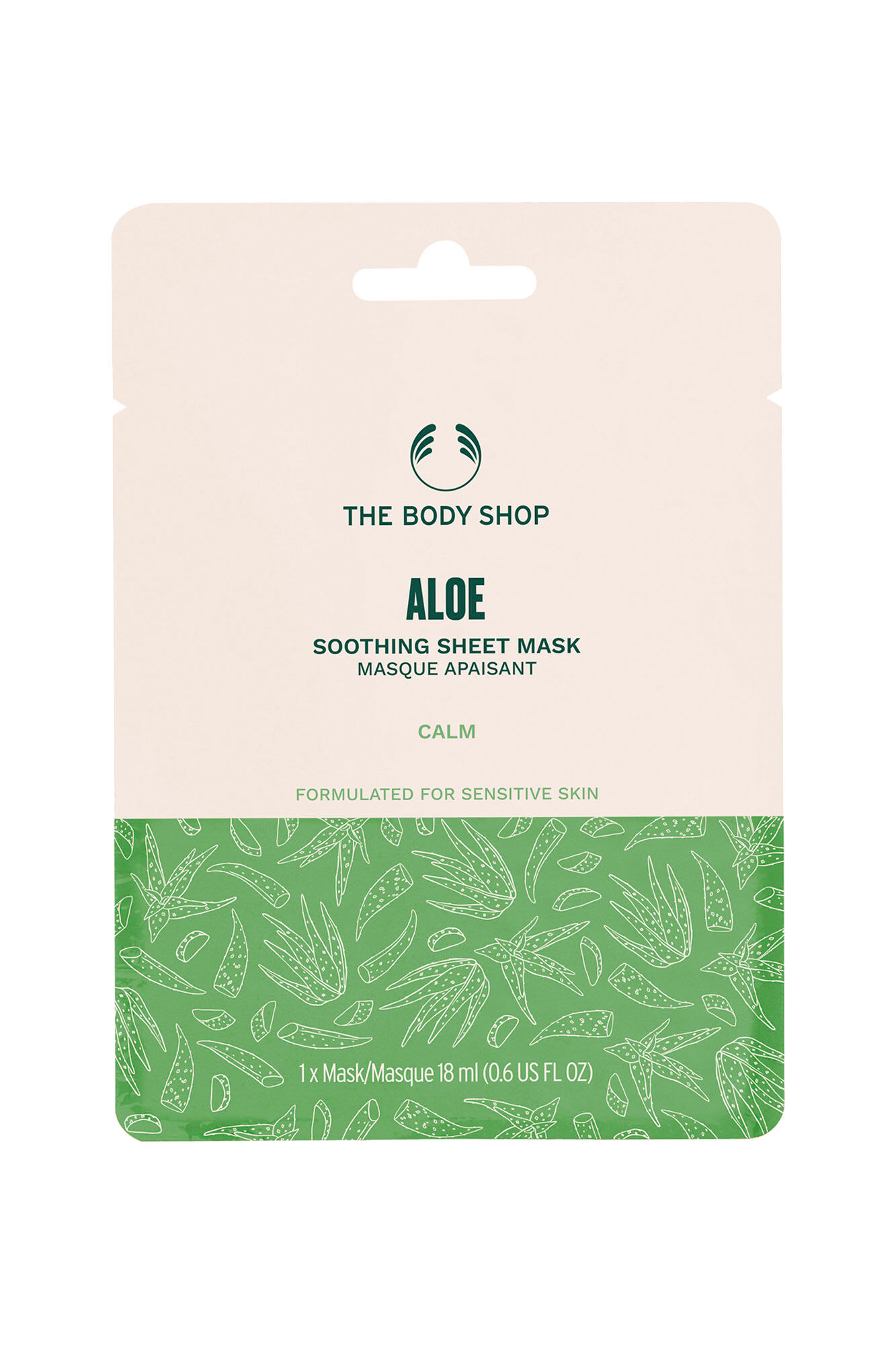 The Body Shop Mascarilla de tejido calmante de Aloe Vera