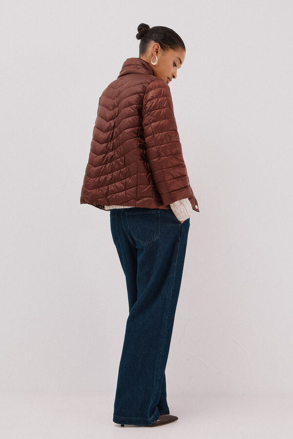 Cortefiel Reversible Thermolite® jacket Maroon