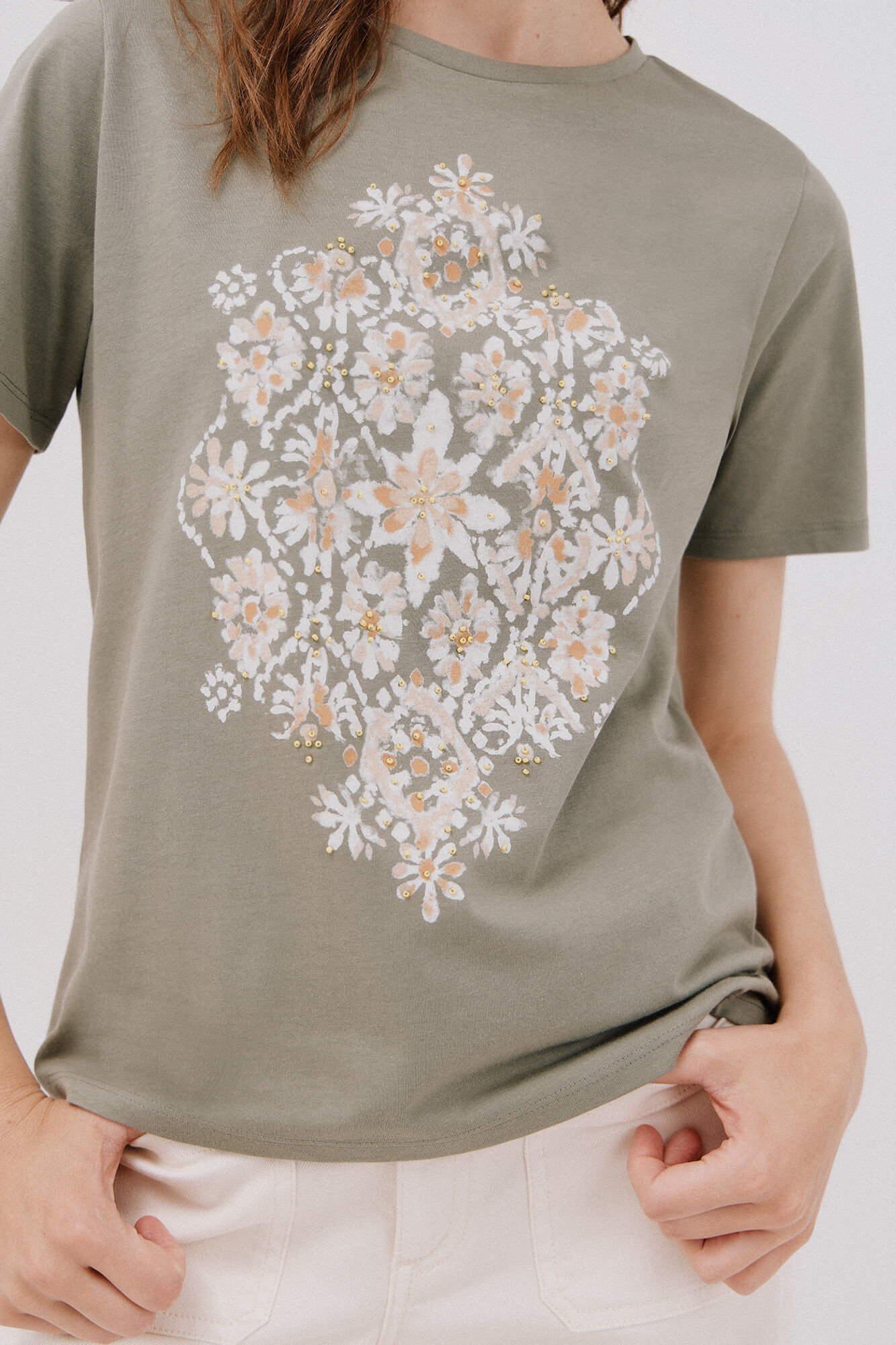 Cortefiel Positional print t-shirt