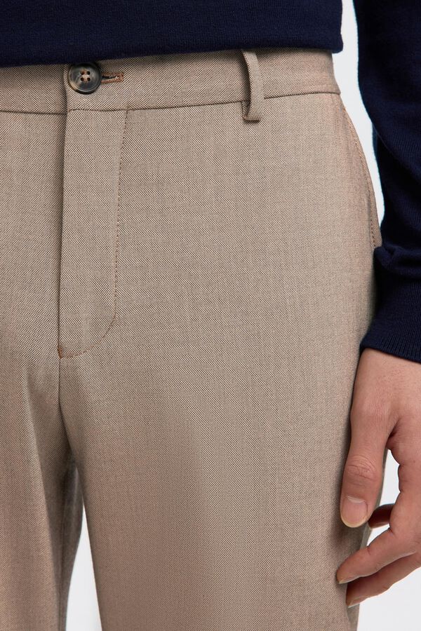 Selected Slim Fit formal trousers Beige
