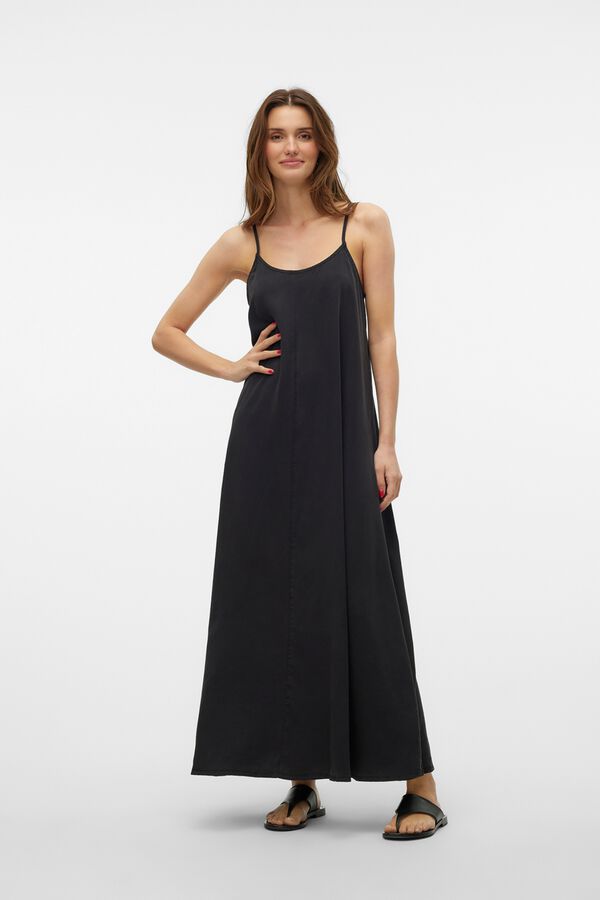 Vero Moda Vestido em tecido tencel fluido Preto