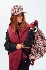 Lola Casademunt Shopper LC Estampado granate