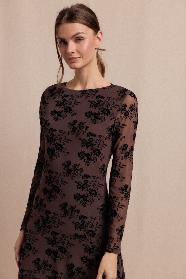 Slowlove Vestido devor&eacute; Multicolor