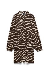 Vero Moda Curve Vestido curto estampado Castanho