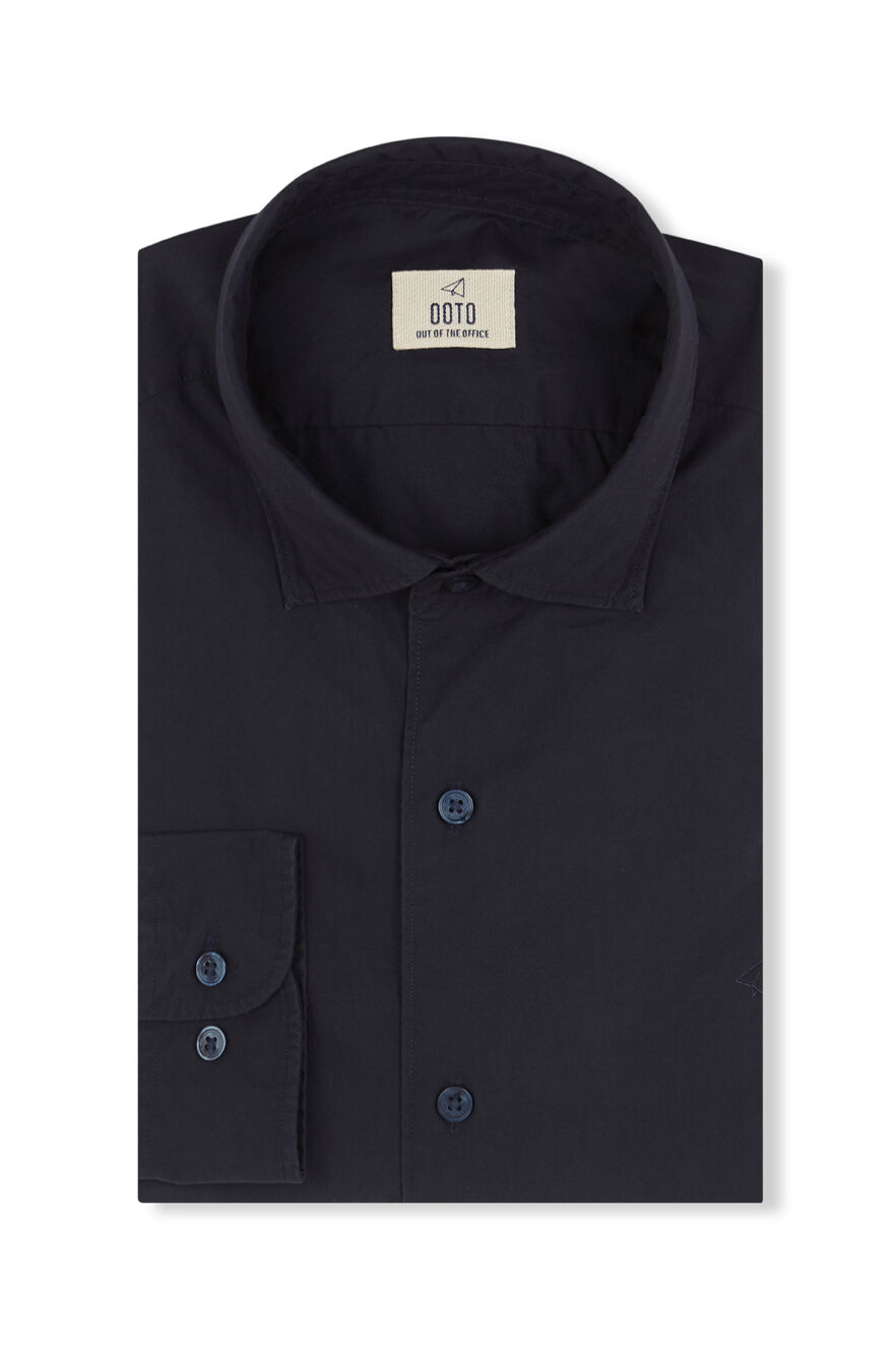 OOTO Camisa lisa popel&iacute;n