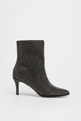 Cortefiel Denim studded bootie Grey