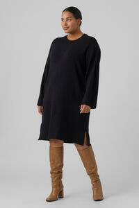 Cortefiel Curve jersey-knit dress Black