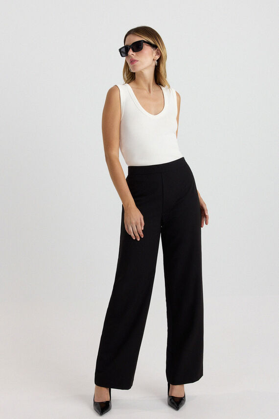 Pantalón de vestir de pierna ancha