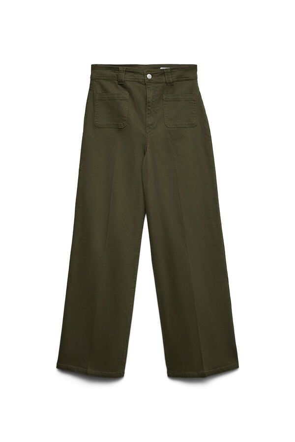Vero Moda Jeans largos de algod&atilde;o Verde