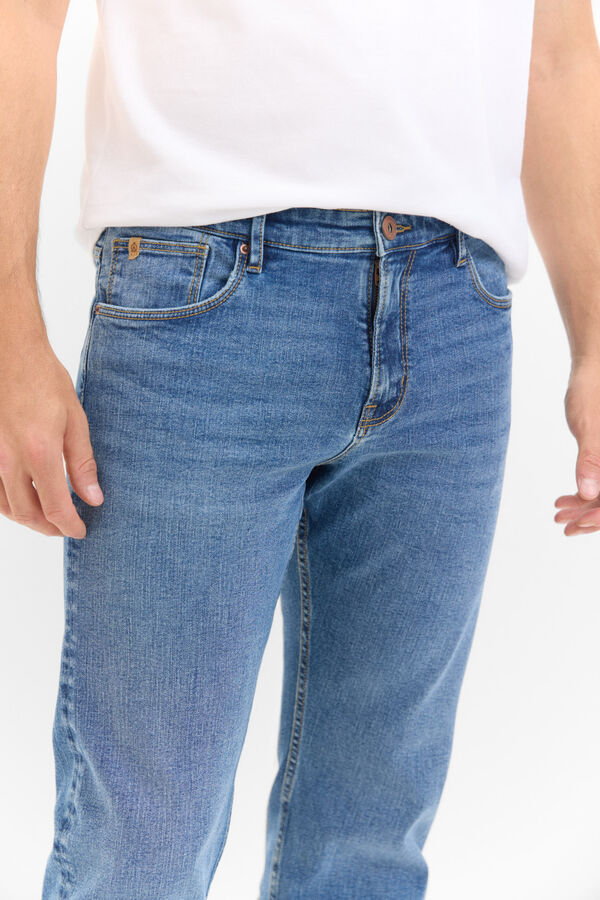 Cortefiel Regular-fit lightweight jeans Blue