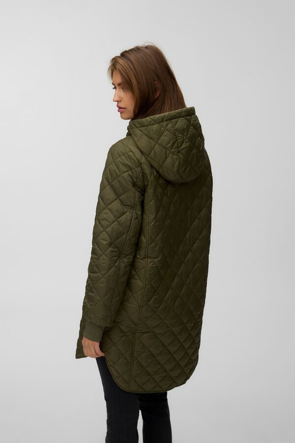 Vero Moda Long puffer coat Dark green