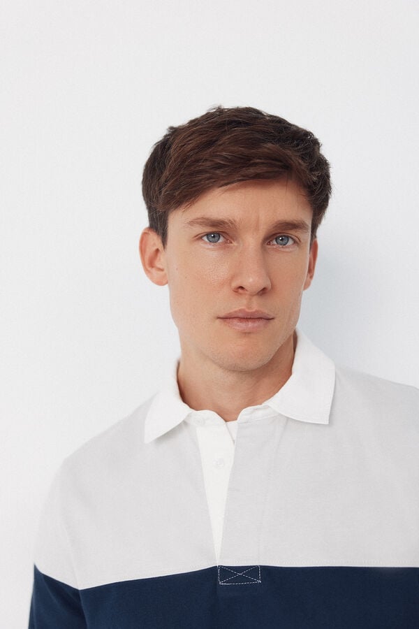 Cortefiel Rugby shirt  White