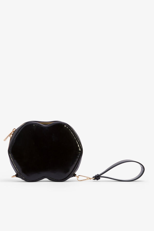 Cuplé Bolso de mano con logo Negro
