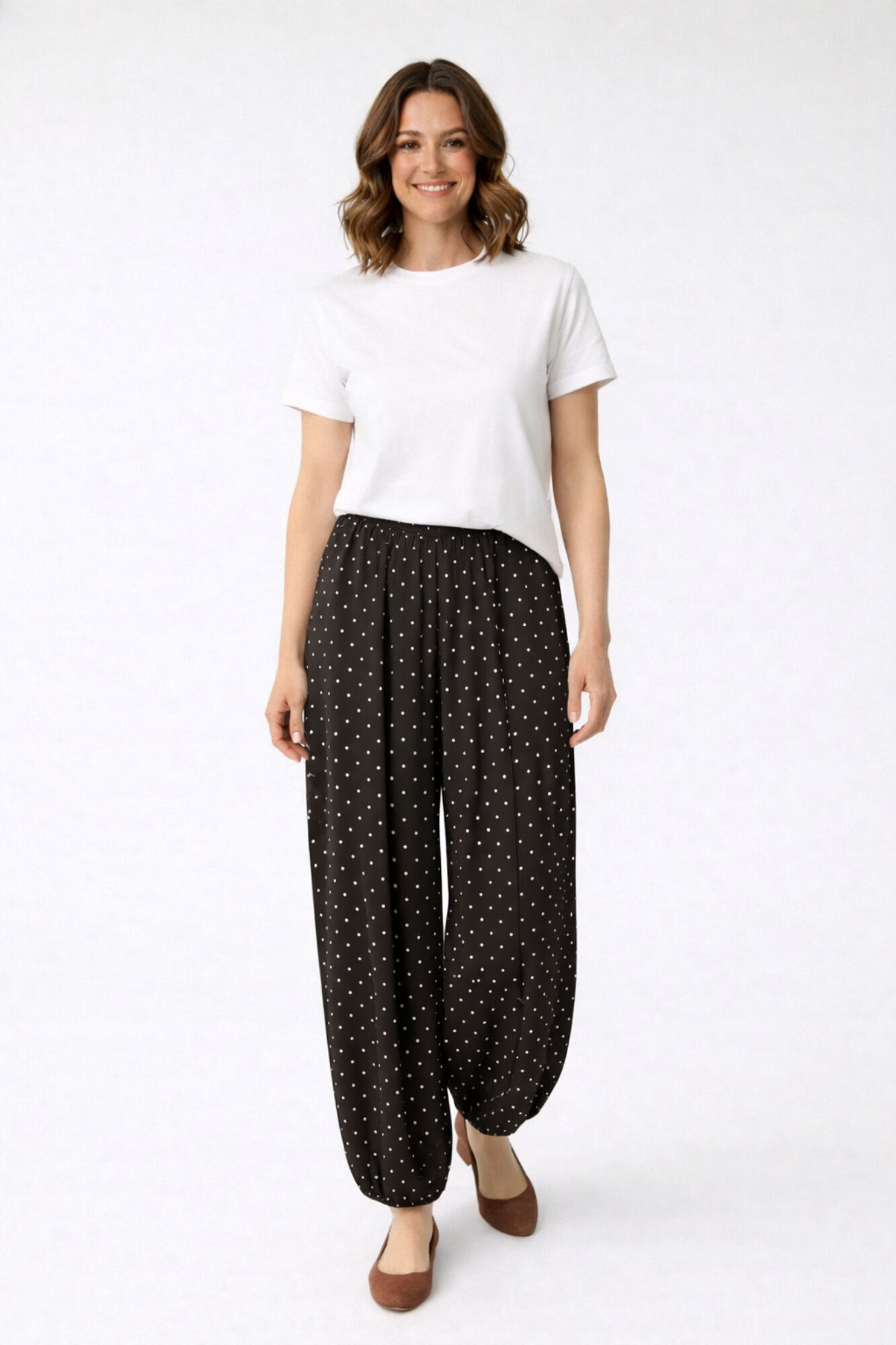 Vila Cal&ccedil;a comprida balloon acetinada