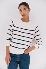 Cortefiel Jersey tacto suave Marfil
