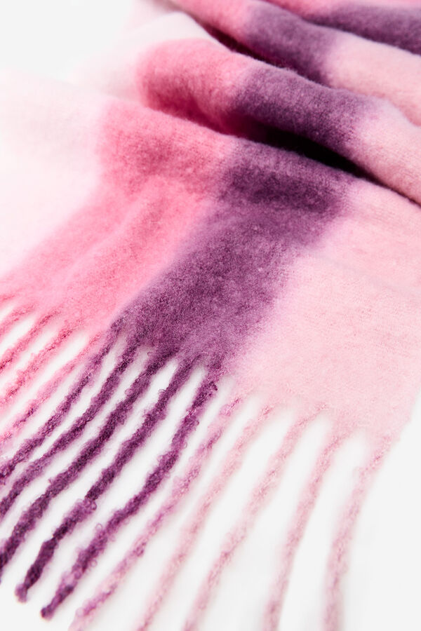 Cortefiel Gradient lines scarf Printed purple