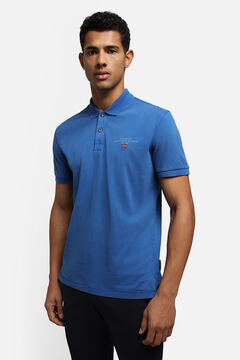 Cortefiel Elbas short-sleeved polo shirt  Blue