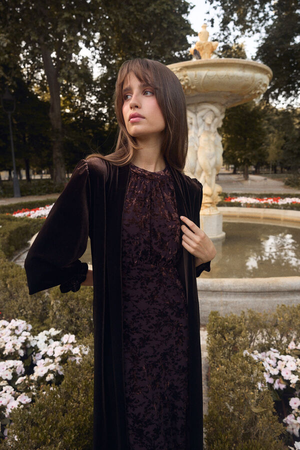 Pol&iacute;n Et Moi Maelia guest dress Brown