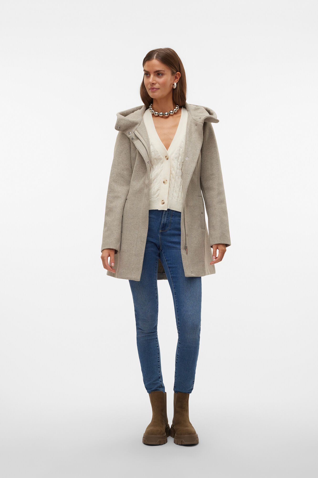 Vero Moda Sobretudo de fazenda