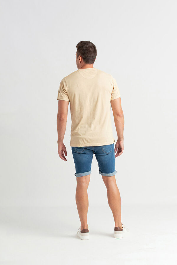 Privata T-shirt de manga curta 100% algodão Dourado