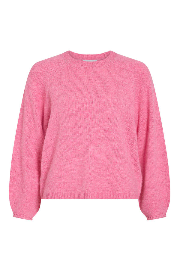 Vila Jersey de punto con detalle en pu&ntilde;o Rosa