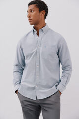 Cortefiel Camisa oxford lisa Azul