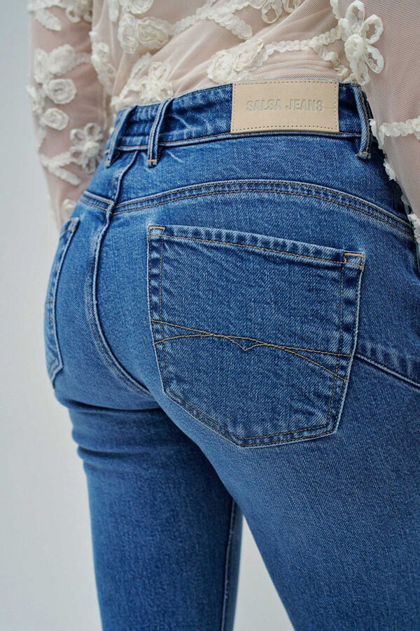 Salsa Jeans Jeans faith push up cropped slim Azul