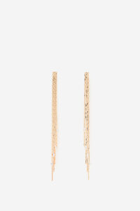 Cortefiel Strass fringe earring Gold