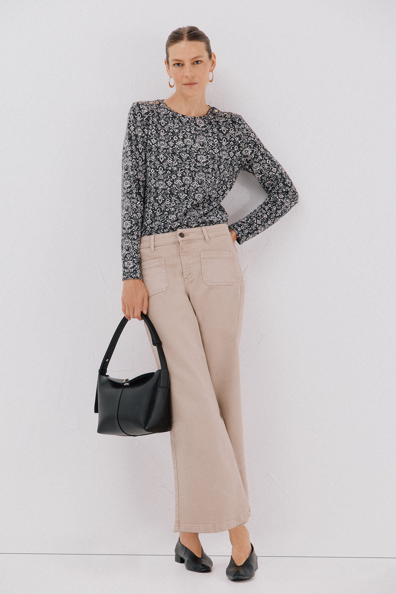 Cortefiel Camiseta caja botones