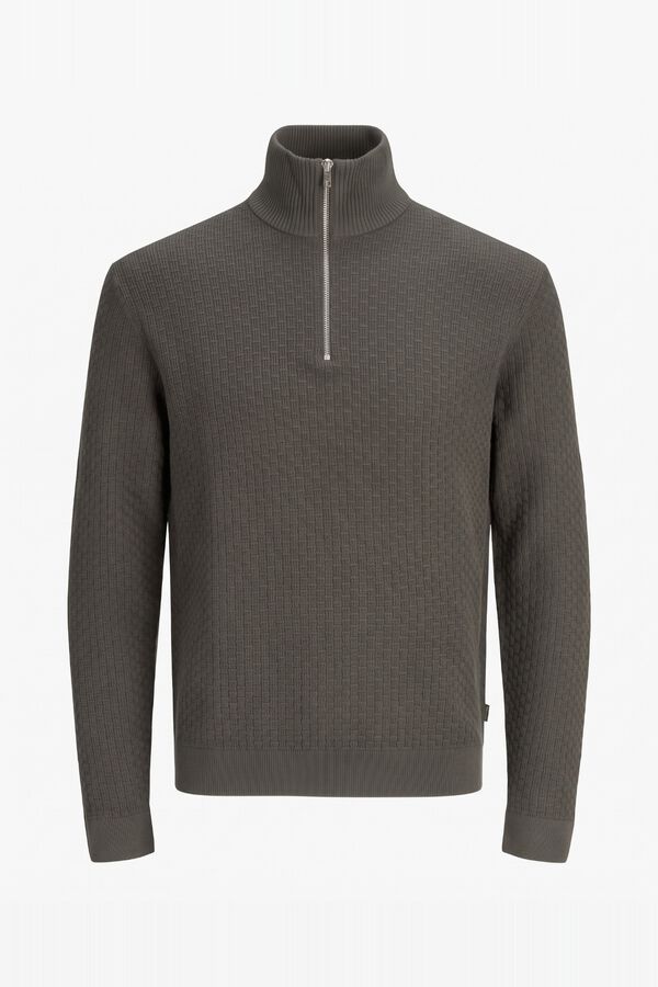 Jack & Jones Camisola regular em algod&atilde;o org&acirc;nico Cinzento
