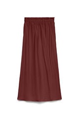 Vero Moda Fluid fabric long skirt Brown