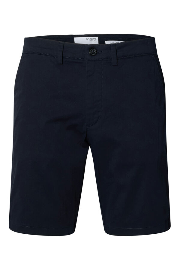 Selected Bermuda estilo calças chino slim fit Azul