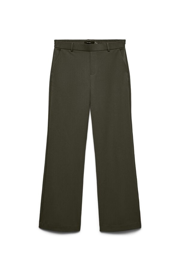 Vero Moda Pantal&oacute;n cintura el&aacute;stica Verde oscuro