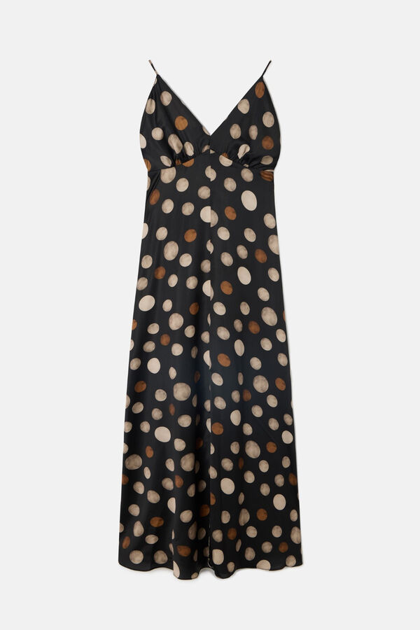 Silbon Polka-dot midi dress Multicolour