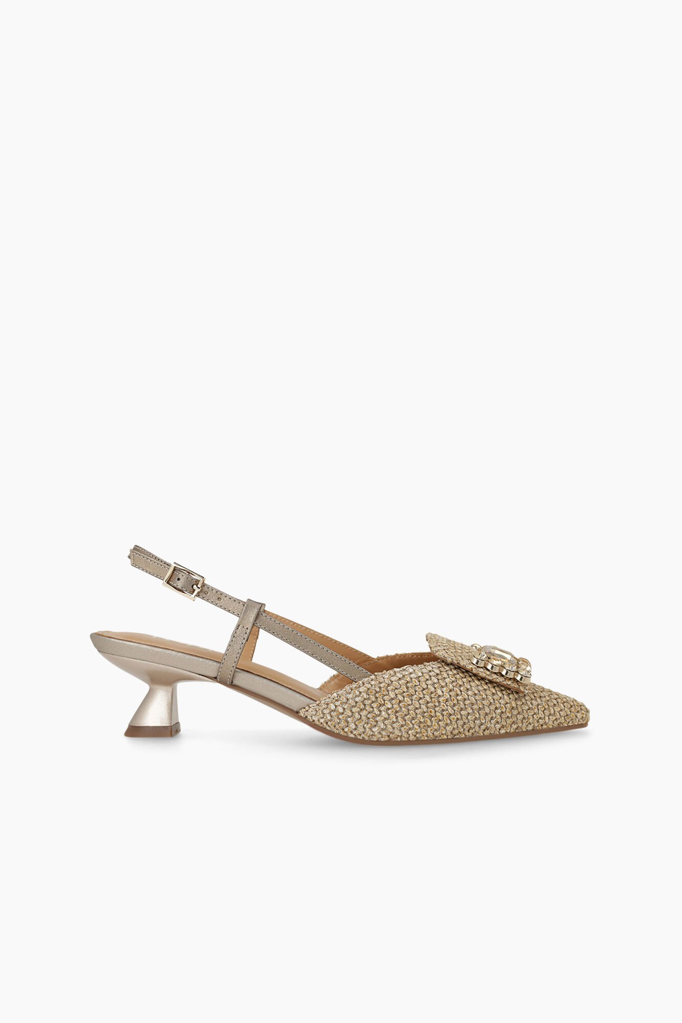 Lodi Sapatos de salto abertos atr&aacute;s em pele